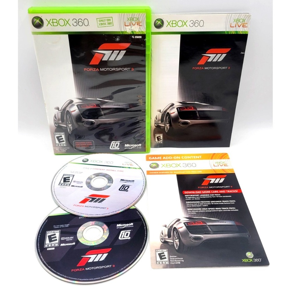 Forza Motorsport 3 Xbox 360 Game CIB COMPLETE IN BOX